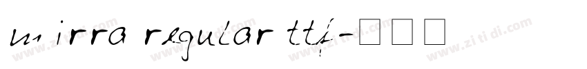 mirra regular ttf字体转换